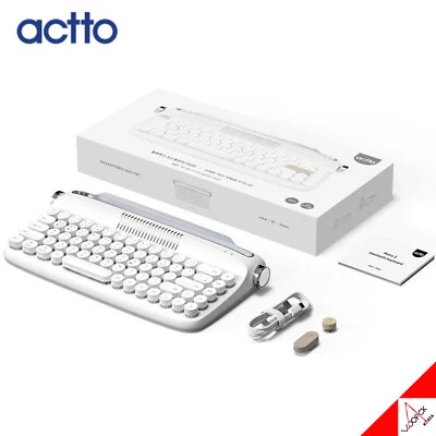 ACTTO B307 Mini RETRO2 Multi-Pairing Wireless Bluetooth Keyboard Eng/Kor 2023 - Image 1 of 4