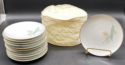 (12) NORITAKE ORIENTAL 6.25" GOLD TRIM BREAD PLATE, 6341, USED - Image 1 of 4