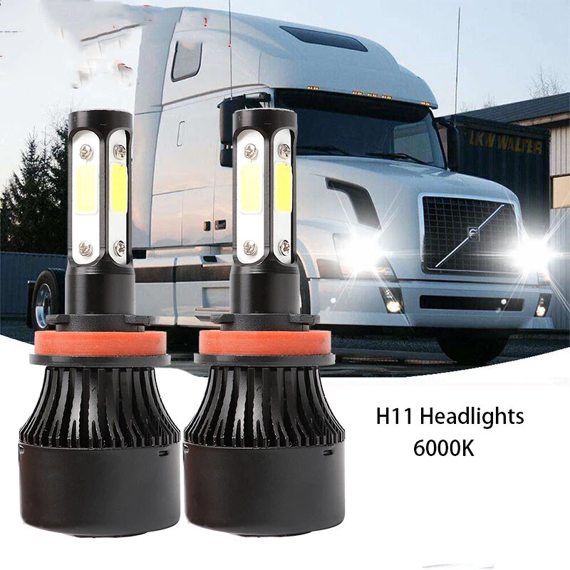 Светодиодные лампы для фар Volvo VN VNL VNM Truck 200 300 430 630 670 730 04-15 2x - Изображение 1 из 4