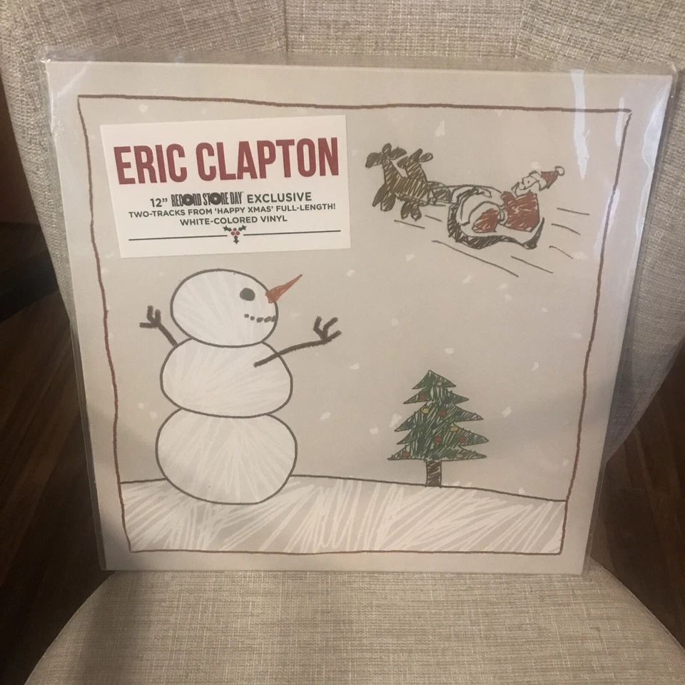 Eric Clapton for Love on Xmas Day White Colored Vinyl LP Le 1500 Rsd2019
