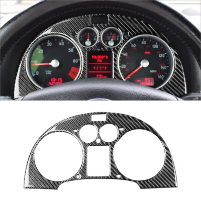 Carbon Fiber Interior Speedometer Surround Cover Trim For Audi TT 8N 2001-06 - Image 1 of 4