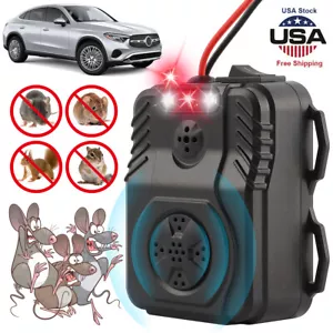 NEW Ultrasonic Mouse Repeller Vehicle Rat Pest Rodent Animal Deterrent Repellent - Picture 1 of 12