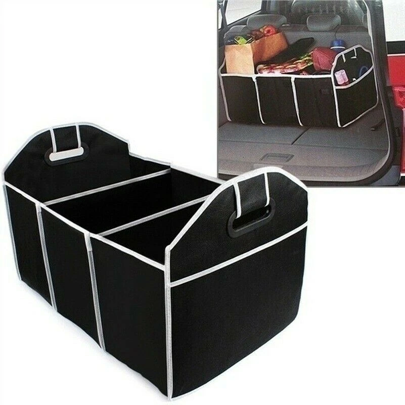 Car Trunk Organizer Automobile Toys Box Food Storage Container Bag Portable Home - Image 1 of 4