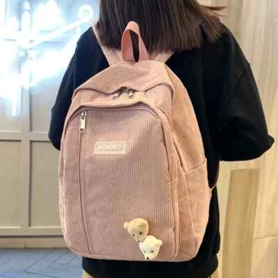  Woman Backpack School Bag Teenage Girls Female Travel Bagpack Student Book Bag - Image 1 of 4