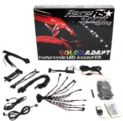 Kit de motocicleta Race Sport RSMKIT ColorADAPT adaptável LED RGB à prova de intempéries - Imagem 1 de 4