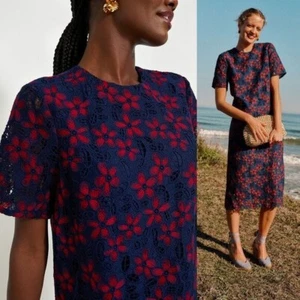 Pomander Place NEU Midnight Floral Lace Seraphina Navy Red Spitzenkleid Gr. XXXL - Bild 1 von 12
