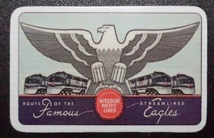 1947 Missouri Pacific Lines RR " STREAMLINER EAGLE " Kalender EINZELKARTE NOS - Bild 1 von 3