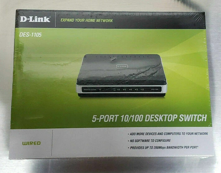 D-Link DES 1105 Desktop Switch - switch - 5 ports - Image 1 of 1
