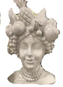 Carmen Miranda Inspirierter Büste Kopfschmuck aus Obst Pflanzgefäß Topf Copacabana ERSTAUNLICH 🙂 - Bild 1 von 16