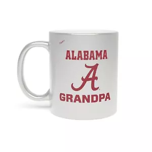 Taza metálica Alabama Crimson Tide GRANDPA (plateada) - Imagen 1 de 5