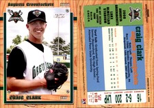 Craig Clark 2008 Grandstand Augusta GreenJackets #NNO Card *AutographDen*
