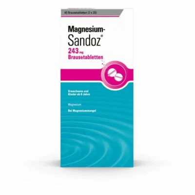 HEXAL AG MAGNESIUM SANDOZ 243 mg Brausetabletten 40 St PZN11013448