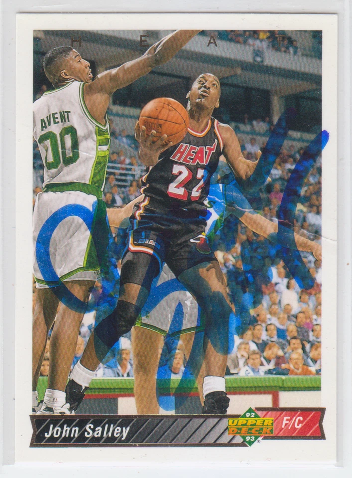 Autographed 92/93 Upper Deck John Salley - Heat - Image 1 of 1