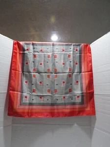 VTG SCARF MADE IN JAPAN SILKEN POLYESTER 26" X 27" - Picture 1 of 3
