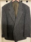 Harris Tweed Grey Herringbone Jacket - 100% Pure New Wool - 46” Chest