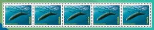 NORTHERN BOTTLENOSE WHALE, Whales = S/S of 5 cut fr Uncut Sheet Canada 2022 MNH - Picture 1 of 1
