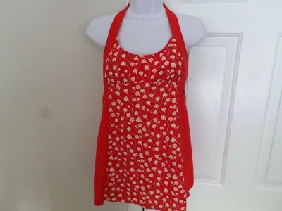 Красный основной выпуск размер 6 цельный с бретелью через шею платье для плавания новый с Ярлыками купальный костюм - Изображение 1 из 4