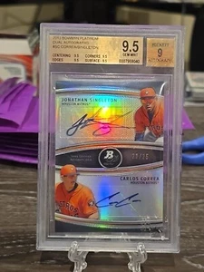 2013 Bowman Platinum Carlos Correa / Jonathan Singleton DUAL AUTO /25 BGS 9.5 RC - Picture 1 of 1