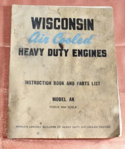 Manual de motor de alta resistencia refrigerado por aire Wisconsin y mod de lista de piezas Postal AB AA ABS AKS - Imagen 1 de 9