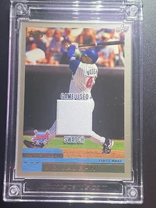 MO VAUGHN FIRST BASE TOPPS 2000 GAME USED SWATCH ANGELS - Imagen 1 de 1
