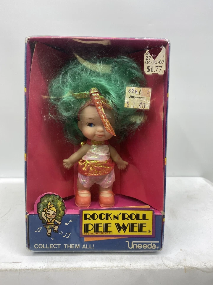 Vintage Uneeda Rock N Roll Pee Wee Doll Mib Yellow Hair 70425 as is