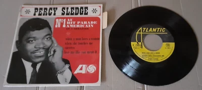 PERCY SLEDGE When a man...FRENCH 7'Ep + Languette 1966 Rythm and Blues/Funk/Soul - Photo 1/2
