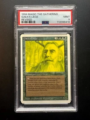 Gaea's Liege - 1994 Magic the Gathering Trading Card - Revised - MTG PSA 9 - Image 1 of 2