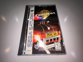 CrimeWave (Sega Saturn, 1997) CIB Complete in Box w/ Registration Card Tested EX