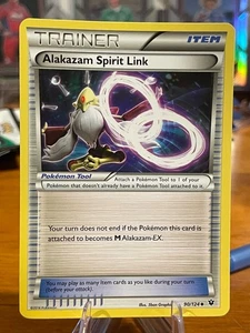 Pokemon XY Fates Collide Alakazam Spirit Link Trainer 2016 artículo 90/124 poco común - Imagen 1 de 2