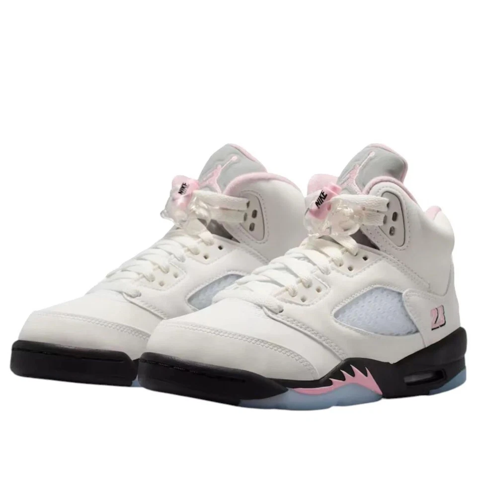 Jordan 5 Retro Medio Rosa Suave (GS) Foto 1 de 4