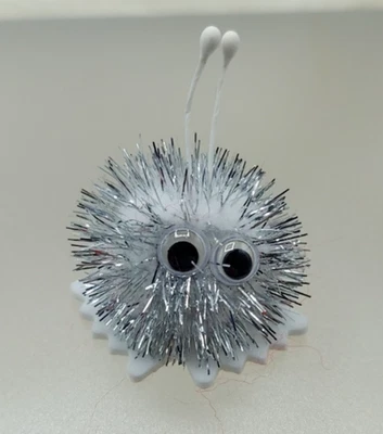 Vintage Christmas Sparkly Silver & White Curious Weepul Wuppet - Image 1 of 4