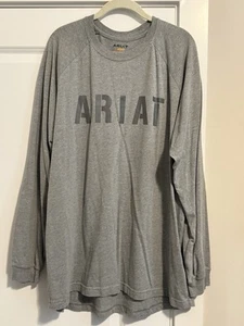 Camicia uomo Ariat Rebar manica lunga blocco forte taglia XL grigio usato in ottime condizioni - Foto 1 di 3