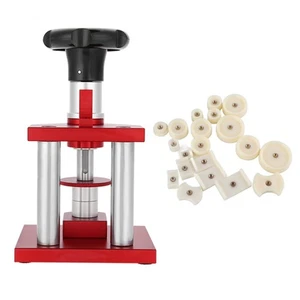 Watch Crystal & Case Back Press Tool with 20 Dies–Bezel Closer Watch Repair Kit* - Picture 1 of 14