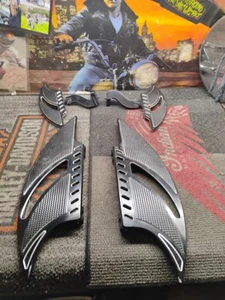 09-23 Harley Davidson Touring Set Front Footrest Floorboard FootBoard - Foto 1 di 12
