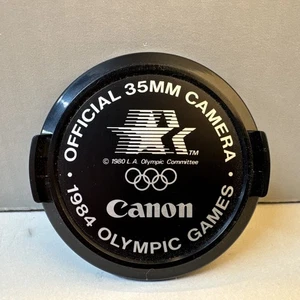 Canon Official 35mm Camera Los Angeles 1984 Olympic Games 52mm Lens Cap Minty - Picture 1 of 2