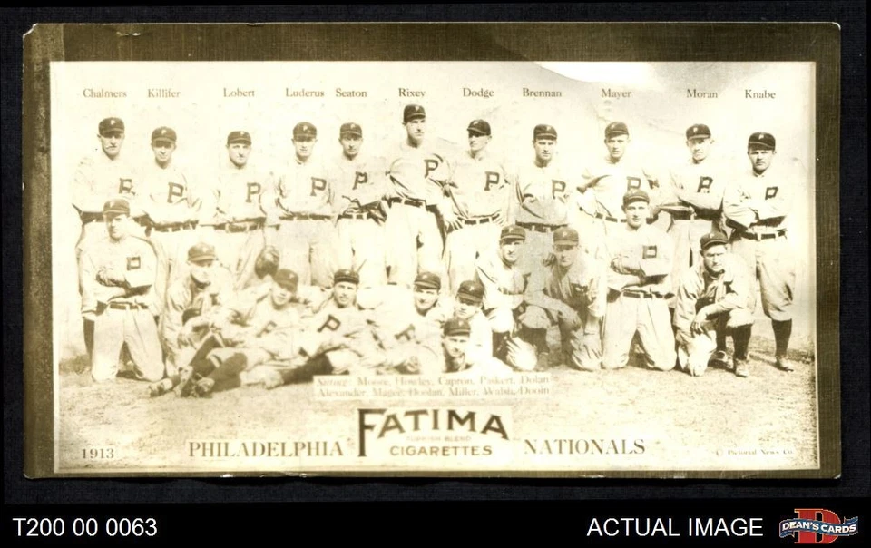 1913 T200 Fatima Teams Philadelphia Nationals Phillies 1 - POOR - Image 1 of 1