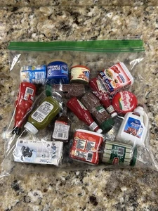 Juguetes para niños Mini Heinz ketchup leche queso marcas agarrar bolsa lote aleatorio - Imagen 1 de 2