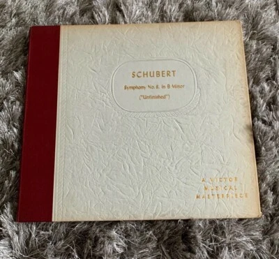 Schubert Symphony No 8 In B Minor Boston Symphony 78RPM 3 Record Set Victor M319 - Image 1 of 3