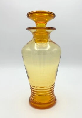 Stuart Crystal Amber Glass Decanter 1930’s Art Deco - Image 1 of 4