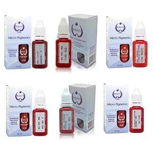 BIOTOUCH Permanent MakeUp Cosmetic Tattoo MICROPIGMENTS for LIPS 6 bottles 15 ml - Picture 1 of 7