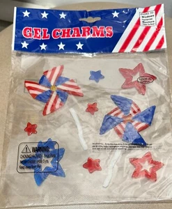 PATRIOTIC Window Gel ~ PATRIOTIC PINWHEEL - Picture 1 of 1
