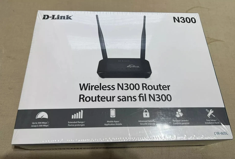D-Link DIR-605L 300 Mbps 4-Port 10/100 Wireless N Router