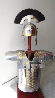 historical museum store Roman Lorica SEGMENTATA SEGMENTA Armour + Roman Centurio - Image 1 of 4