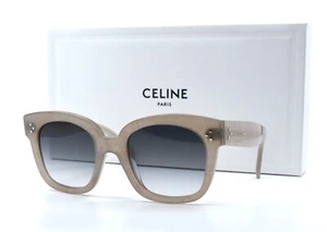 NUEVO CELINE CL4002UN 20B GRIS BRILLO GRIS DEGRADADO GAFAS DE SOL PARA MUJER AUTÉNTICAS - Imagen 1 de 10