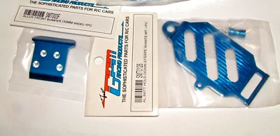 TEAM LOSI MINI-T 1.0 GPM  BLUE ALUM LOT F BUMPER BATT HOLD DOWN SMT003F SMT0126 - Image 1 of 3