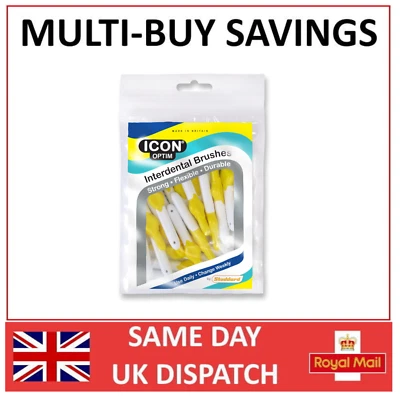 Stoddard Icon Optim standard Interdental Brush 25 Brushes Pack | Yellow 0.70mm
