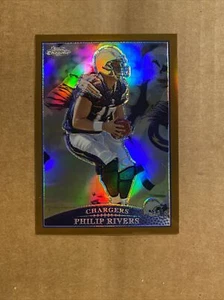 Tarjeta Philip Rivers 2009 Topps cromada/649 refractor de cobre TC3 superficie arañazos - Imagen 1 de 2