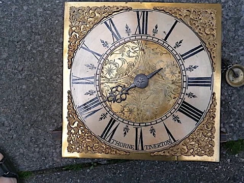 11 inch single handed  Thorne Tiverton  longcase clock  thirty-hour movement Cover
