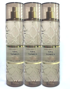 3 BATH & BODY WORKS VIVA VANILLA FINE FRAGRANCE MIST BODY SPRAY 8 FL OZ NEW - Picture 1 of 2