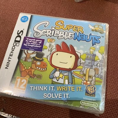 Super Scribblenauts NDS 2DS Nintendo DS Video Game Mint Original UK Sealed - Image 1 of 4